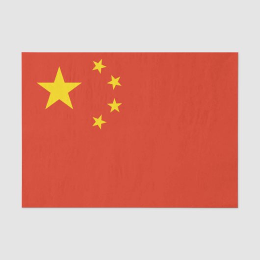 China tissuepapier, Chinees vlag tissuepapier (Voorkant)
