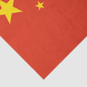 China tissuepapier, Chinees vlag tissuepapier (Detail)