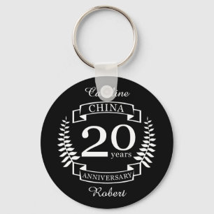 China Traditional wedding verjaarary 20 years Sleutelhanger