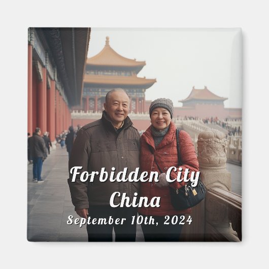 China Travel Custom Foto Souvenir Magneet (Voorkant)