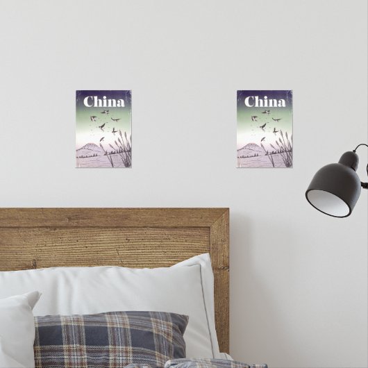  China Travel Poster Muurkunst Sets (Slaapkamer)