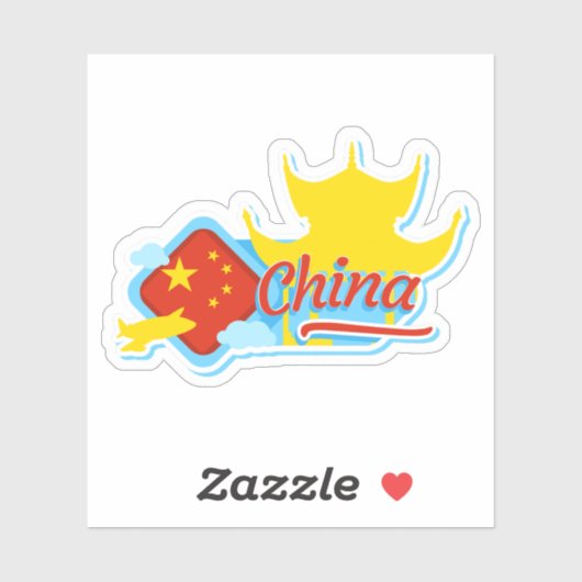 China Travel Vinyl Sticker (Vel)