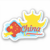 China Travel Vinyl Sticker (Voorkant)