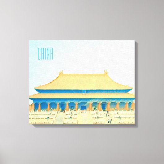 China Verboden het vintonijnreizen van de Stad Canvas Afdruk (Voorkant)