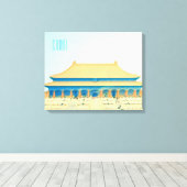 China Verboden het vintonijnreizen van de Stad Canvas Afdruk (Insitu (Houten vloer))