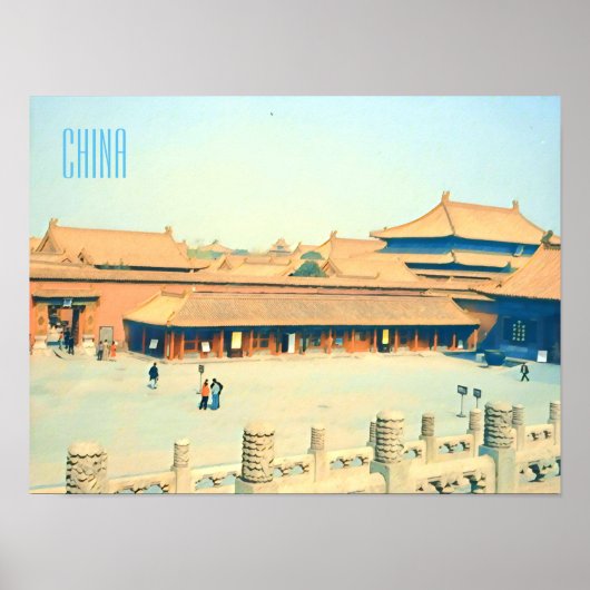 China Verboden het vintonijnreizen van de Stad Poster (Voorkant)