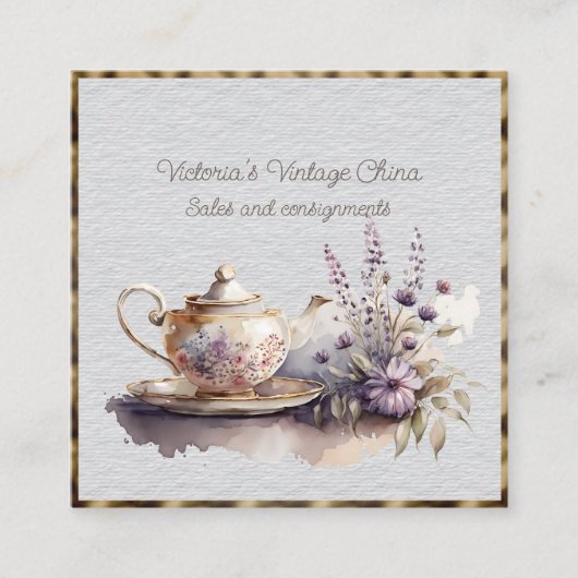  China Verkoper en Consignment Shop Square B Vierkante Visitekaartje (Voorkant)