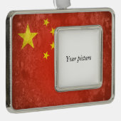 China Verzilverd Omlijst Ornament (Rechts)