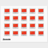 China Vierkante Sticker (Vel)
