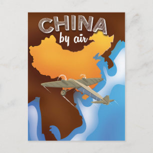 China Vintage Travel poster Briefkaart