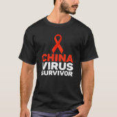 China-virus-overlevende 1 t-shirt (Voorkant)