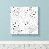China Vis Doodle 6 Canvas Afdruk (Insitu (Houten vloer))