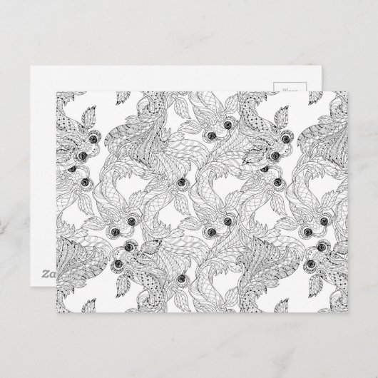 China Visdoodle Briefkaart (Voorkant / Achterkant)