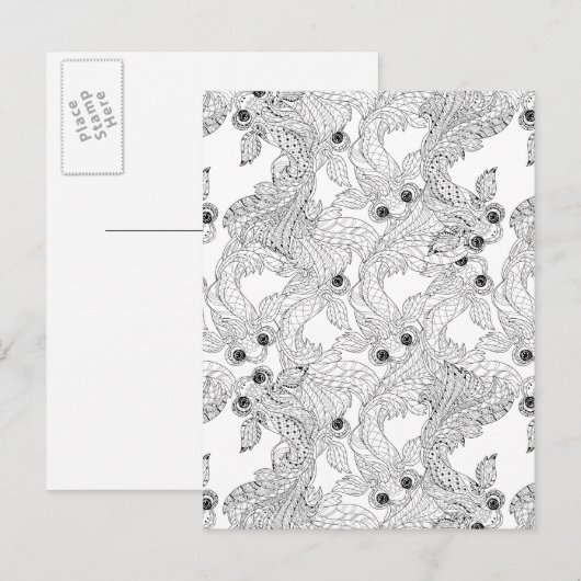 China Visdoodle Briefkaart (Voorkant / Achterkant)