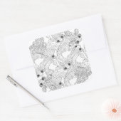 China Visdoodle Vierkante Sticker (Envelop)