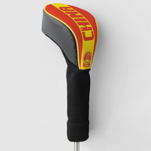China vlag: een prachtig patriotticum golfheadcover (Schuin)