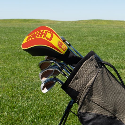 China vlag: een prachtig patriotticum golfheadcover (Insitu)