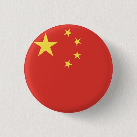 China Vlag Embleem Ronde Button 3,2 Cm (Voorkant)