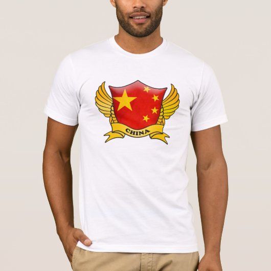 China Vlag Embleem T-shirt (Voorkant)