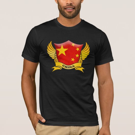 China Vlag Embleem T-shirt (Voorkant)
