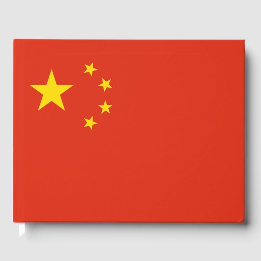 China vlag Gastboek Gastenboek (Voorkant)