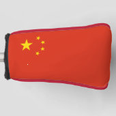 China vlag Golf Head Hoesje Golfheadcover (Voorkant)