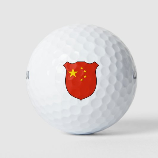 China vlag Grand Patriotic Golfballen (Voorkant)