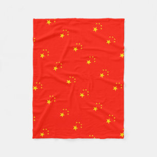 China vlag - hoge kwaliteit fleece deken