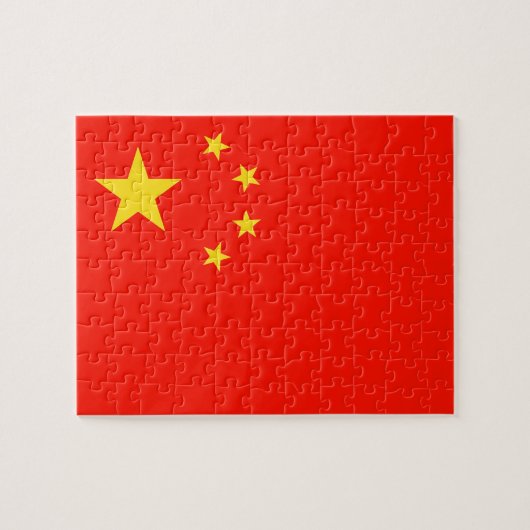 China vlag - hoge kwaliteit legpuzzel (Horizontaal)