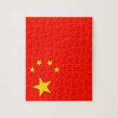 China vlag - hoge kwaliteit legpuzzel (Verticaal)