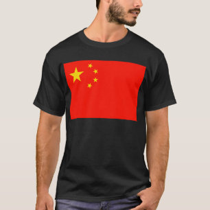 China vlag - hoge kwaliteit t-shirt