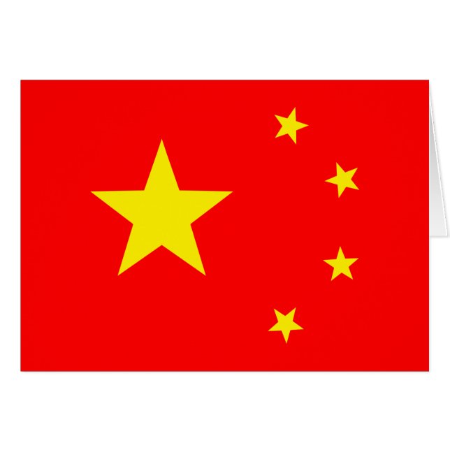 China vlag "Klassiek" (Voorkant Horizontaal)