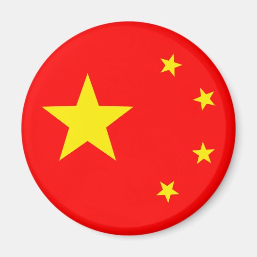 China vlag "Klassiek" Magneet (Voorkant)
