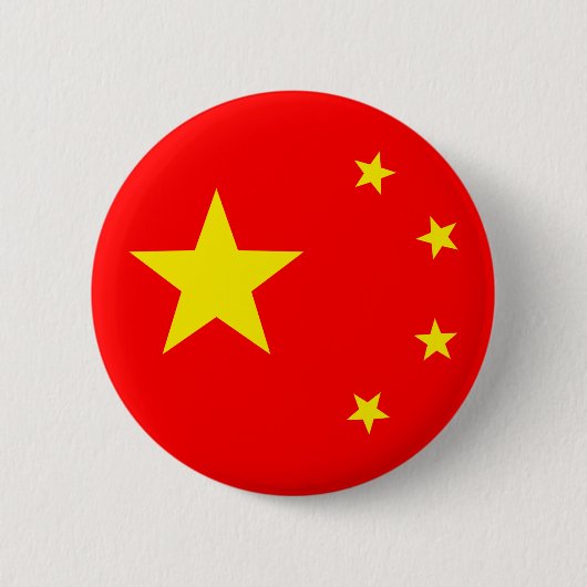 China vlag "Klassiek" Ronde Button 5,7 Cm (Voorkant)