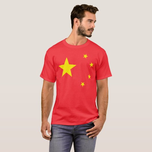China vlag "Klassiek" T-shirt (Voorkant volledig)