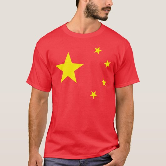 China vlag "Klassiek" T-shirt (Voorkant)