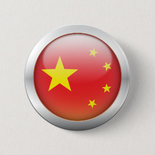 China vlag "Orb" Ronde Button 5,7 Cm