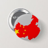 China vlag ronde button 5,7 cm (Voorkant /achterkant)