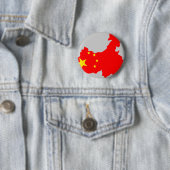 China vlag ronde button 5,7 cm (In situ)