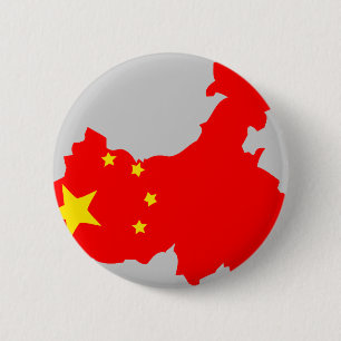 China vlag ronde button 5,7 cm