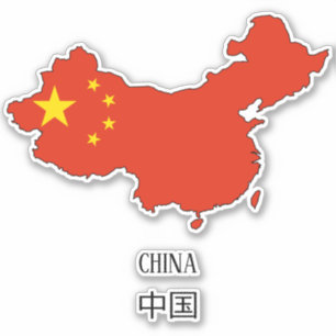 China-vlag Sticker