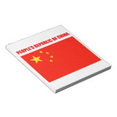 China vlag van hoge kwaliteit notitieblok (Schuin)