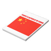 China vlag van hoge kwaliteit notitieblok (Linkerzijde)