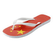 China vlag Volwassen Teenslippers brede riemen (Schuin)
