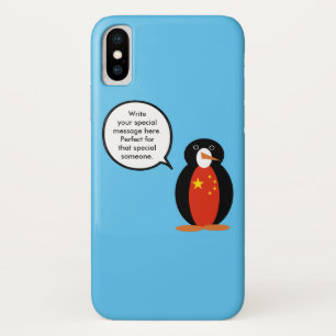 China Vlag Wilde Dieren Pinguïn Persoonlijke Cadea Case-Mate iPhone Case