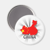 China Vlaggenkaart 2.0 Magneet (Voorkant / Achterkant)