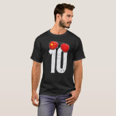 China Voetballer Nummer 10 Chinese vlag T-shirt (Voorkant volledig)