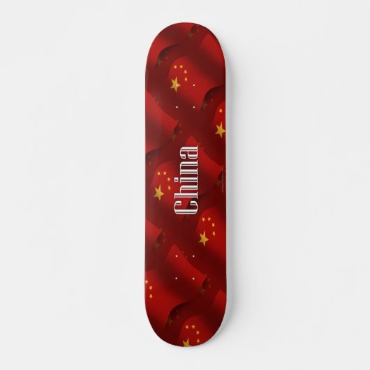 China Waving Flag Persoonlijk Skateboard (Voorkant)