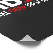 China weer geweldig maken poster (Hoek)
