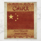 China Wijnlabel Wijn Etiket (Enkel label)